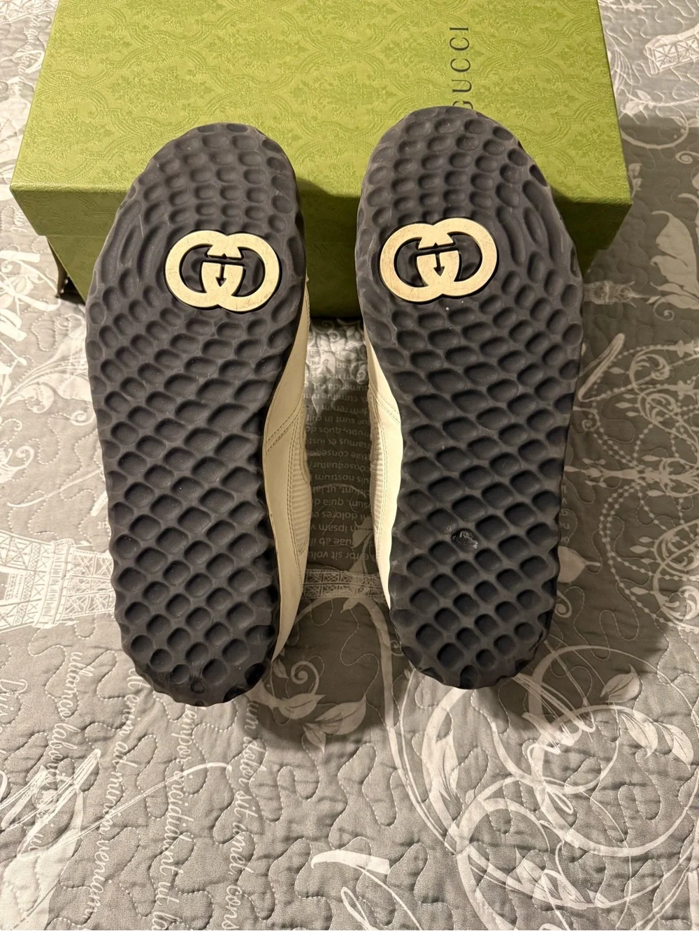 Gucci Mac80 White and Black Low-Top Sneakers